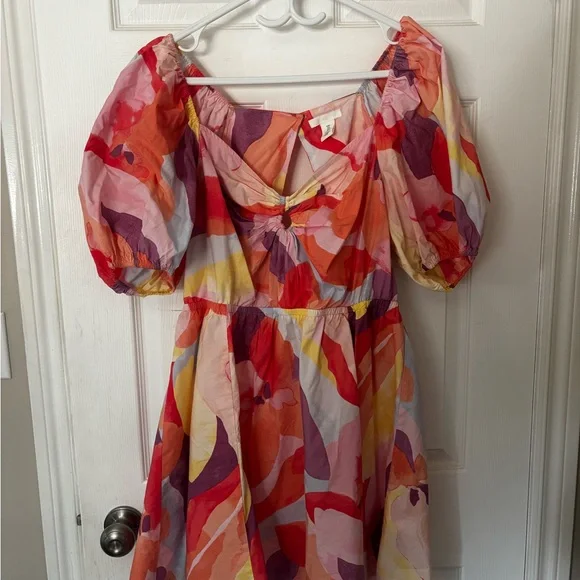 H&M Colorful Abstract Mini Dress - Picture 1 of 2